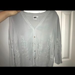 Johnny Was blouse, detailed shirt.